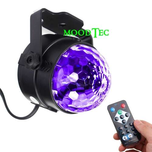 3W UV Purple LED Stage Light Self-propelled/Voice-activated/Flashing Crystal Ball - (Local Shipping)