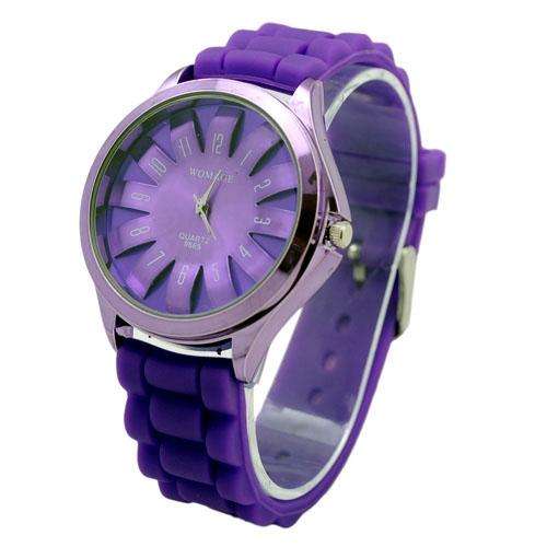 Chrysanthemum Shaped Wrist Watch with Silicone Band (CHOOSE YOUR COLOUR)