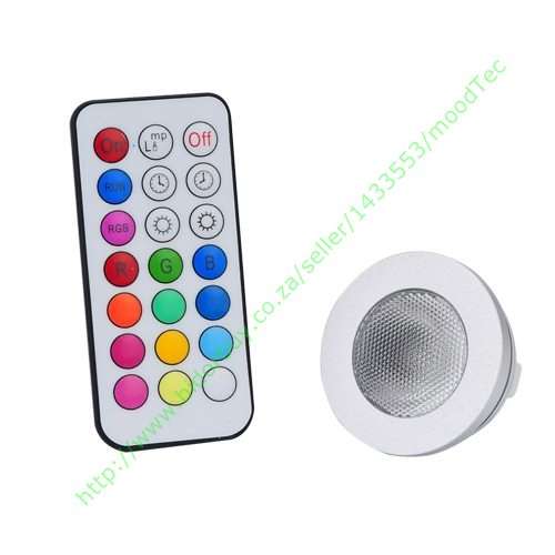 GU10 5W RGB LED Energy Saving Lamp with Remote Control (Over Two Million Colors)
