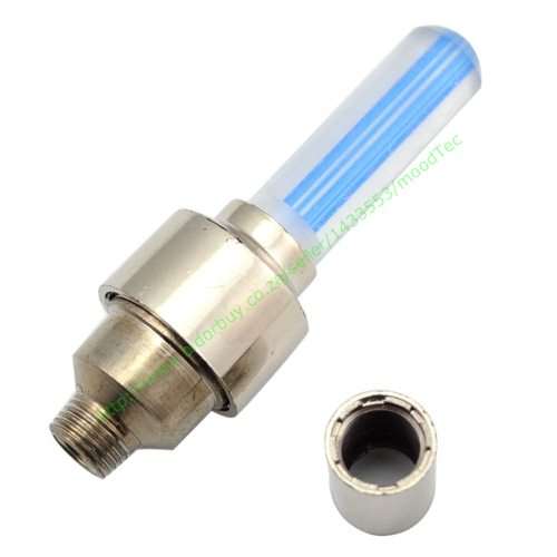 Car, Bicycle or Bike LED Tyre Valve Cap - Blue (Pack of 4)