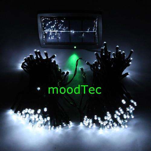 200 LED Solar String Fairy Lights - White 20.5 Meters