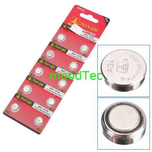 10 x AG4 626A Alkaline 1.55V LR43 Button Cell Coin Batteries (In Stock)