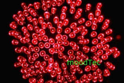 Red 100 LED Solar String Fairy Lights (In Stock)