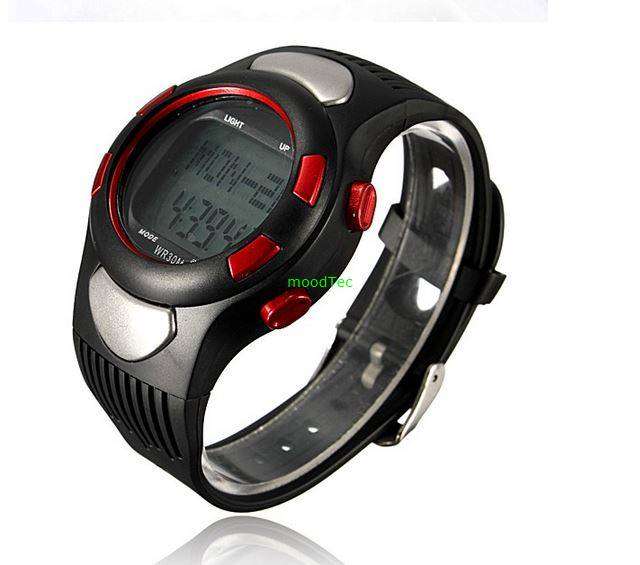 Sports Fitness Watch Pedometer Pulse Heart Rate Calories Monitor