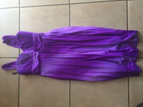 ladies dress purple size meduim