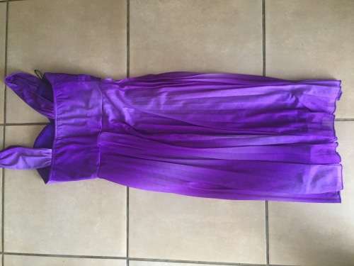 ladies dress purple size meduim