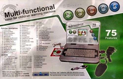 Brand New kids Learning laptop with Color screen ,Touch Display & 75 Function