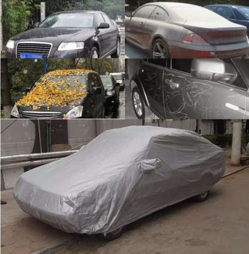 New Car Cover SUN UV Rain Resistant Protection waterproof (Medium)430x175x119cm(M)