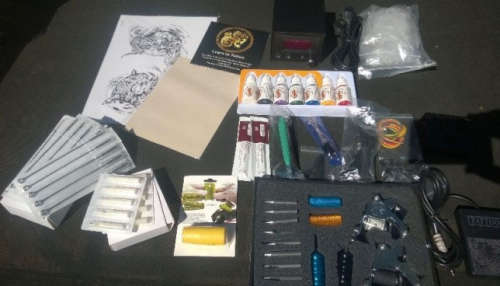 2XGUNS COMPLETE TATTOO KIT MACHINE