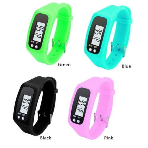 Digital LCD Pedometer Strap-hand Pedometer Sport Bracelet