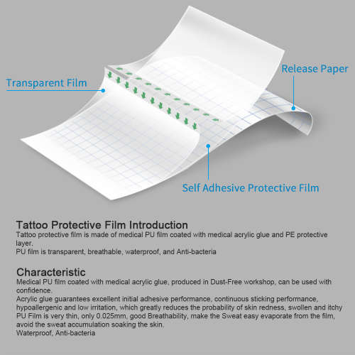 Tattoo Protective Film Breathable Tattoo Film After Care Tattoo 15 cm * 10 m ( on special 14 dec to