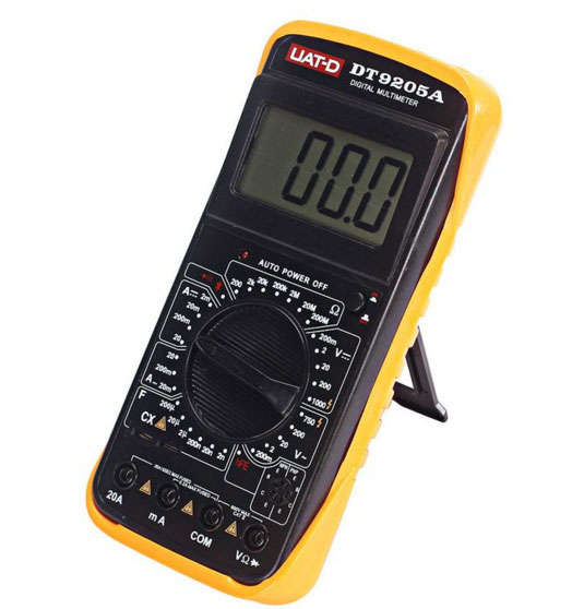 Digital Multimeter with LCD screen display and battery