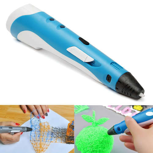 3D Printing Drawing Pen + ABS Filament + EU Plug Power Adapter Kit