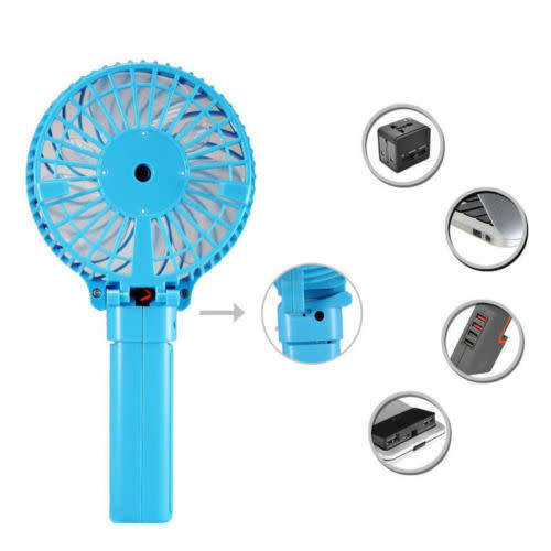 Portable Handheld Mini Air Conditioner Cooler Fan USB Rechargeable Battery