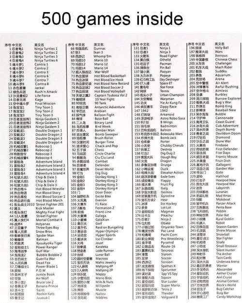 Retro Vintage Mini NES Classic Replica/Copy - Preloaded 500 Classic Games