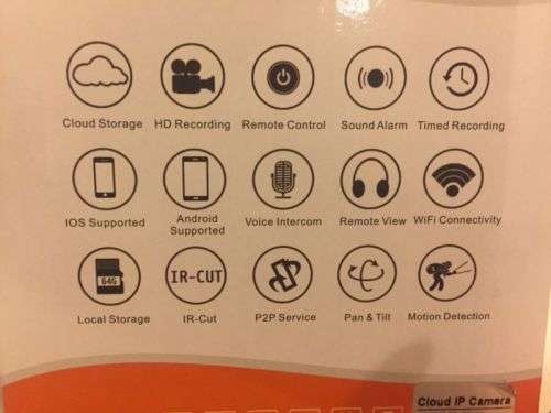 Wireless WIFI HD 1080P IP Camera Home Security Smart Audio CCTV Camera