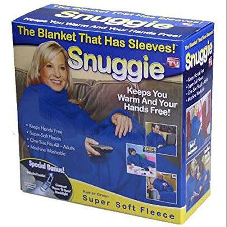 snuggle the blanket that has sleeves