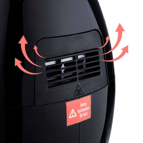 Omega Air Fryer 2.7L 1300W .Black Available