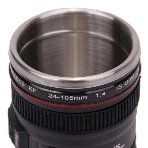 Spoil Dad - Camera Lens Coffee Mug with Leak-Proof Lid