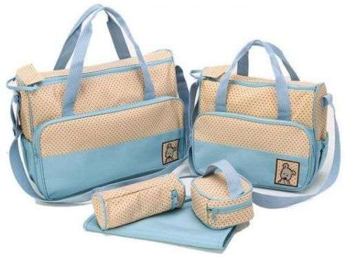 Multifunctional Baby Changing Diaper Handbag 5 Piece Set