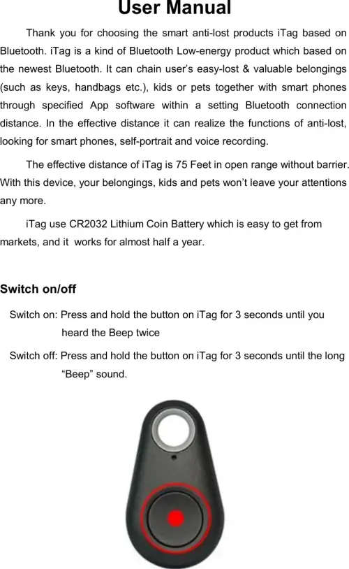 3 x Piece iTag Bluetooth Key Finder Tag Location Tracker Anti-lost Keyring - Slightly Used