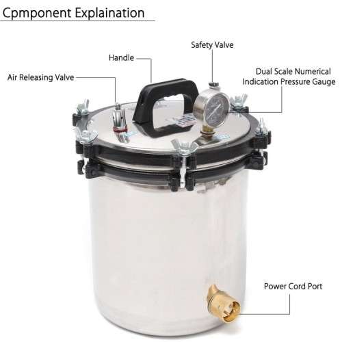 18l Autoclave Steam Pressure Sterilizer Pot - Brand New