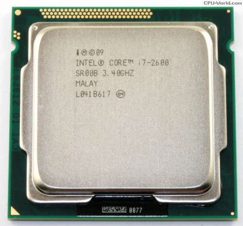 Intel core i7 2600, 3.4GHz CPU