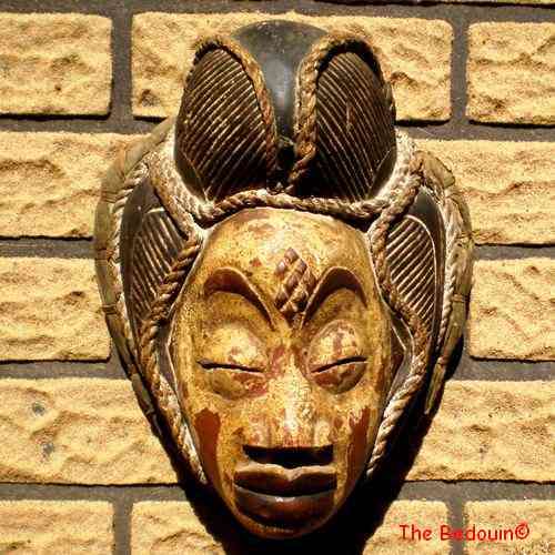 AFRICAN ART MASK. IVORY COAST (BAULE TRIBE). Vintage (c 1960s).