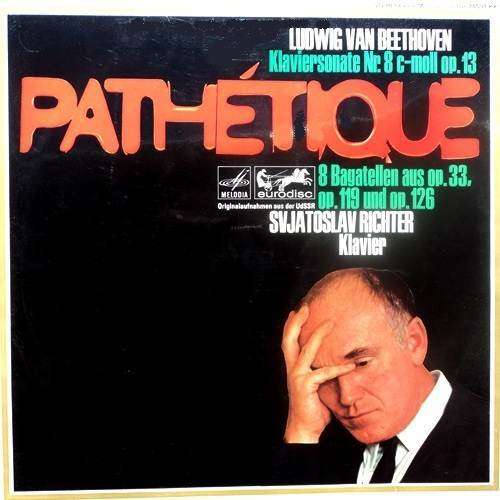 Svjatoslav Richter. BEETHOVEN PIANO SONATA NO 8 (PATHETIQUE) +. Vinyl  LP. (NM/VG+). German Release.