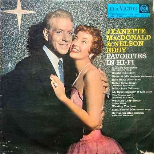 Jeanette MacDonald & Nelson Eddy. FAVOURITES IN HI-FI. Vinyl LP. (G+/G). South African Release.