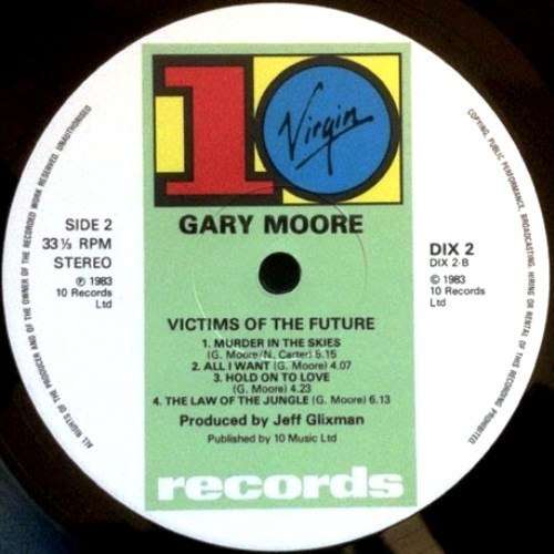Gary Moore - VICTIMS OF THE FUTURE. Vinyl  LP. (NM/NM). 1983. British Limited Ed Release.