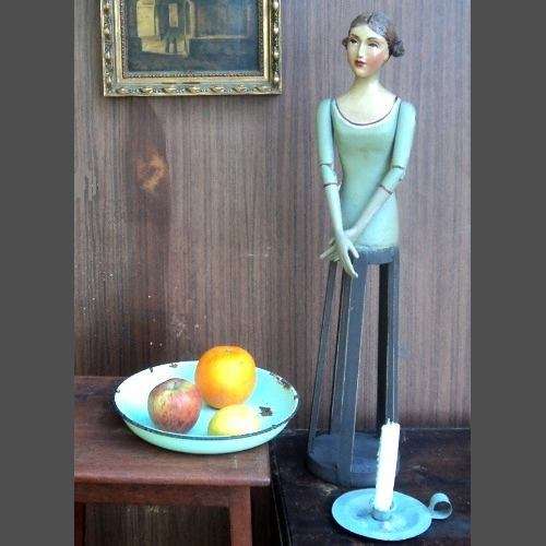 Olga van Wyk. Well - known S A Artist. CAGE DOLL MANNEQUIN. 65 cm tall. Handcrafted.