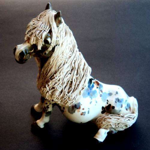 CHEVAL SHETLAND PONY. TIMID TAMMY. Scarce Appaloosa colouring.