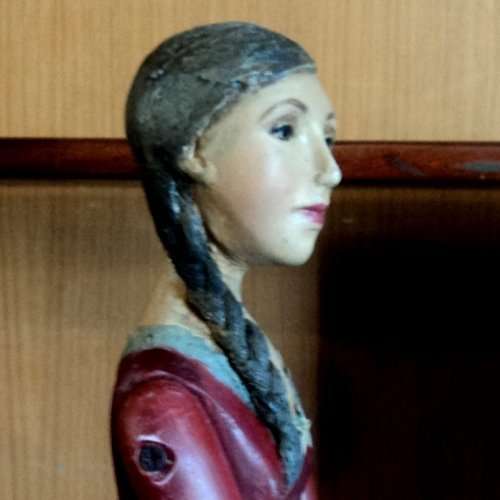 Olga van Wyk. Well - known S A Artist. CAGE DOLL MANNEQUIN. 65 cm tall. Handcrafted.