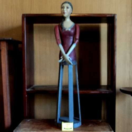 Olga van Wyk. Well - known S A Artist. CAGE DOLL MANNEQUIN. 65 cm tall. Handcrafted.