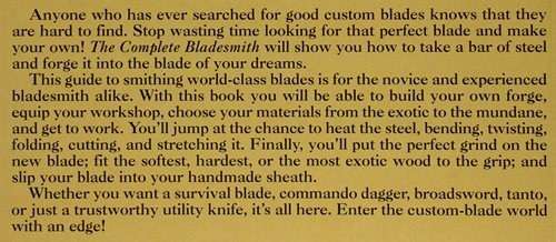 Jim Hrisoulas - THE COMPLETE BLADESMITH. Forging Your Way To Perfection. Hardback.1987. Knifemaking