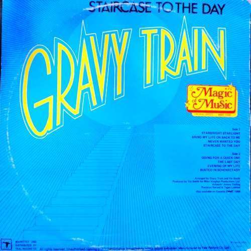 Gravy Train - STAIRCASE TO THE DAY. Vinyl  LP (VG+/VG) SA release. (1983). Progressive Rock 'n Roll.