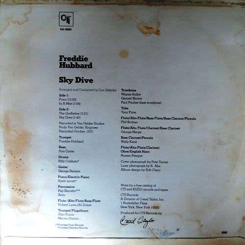 Freddie Hubbard. SKY DIVE. Vinyl 33 rpm LP. Gatefold (VG+/VG) Jazz (Fusion. Jazz / Funk). RSA.