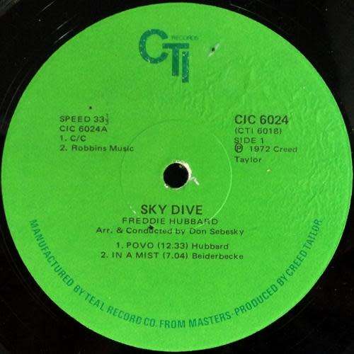 Freddie Hubbard. SKY DIVE. Vinyl 33 rpm LP. Gatefold (VG+/VG) Jazz (Fusion. Jazz / Funk). RSA.
