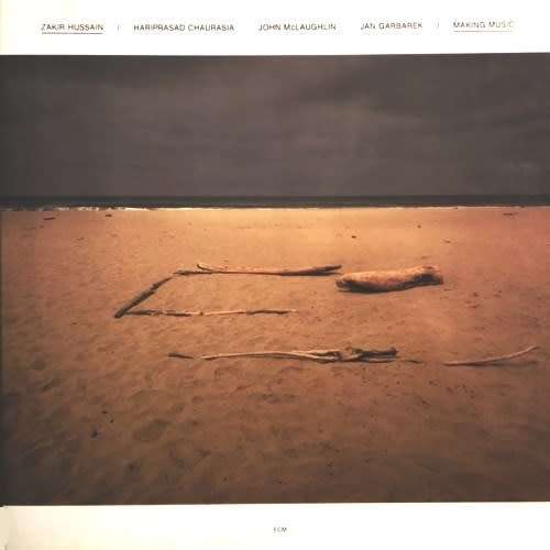 Zakir Hussain - MAKING MUSIC. 33 rpm 12` vinyl LP record. G/f. (NM/NM) 1987. German release. JAZZ.