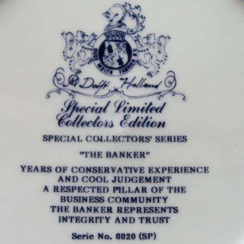 3 DELFT COLLECTOR`s LIMITED EDITION PLATES. Oude Molen Dutch History Series.  (3 auctioned in 1 lot)