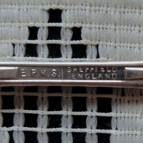 BOXED SET OF MATCHING E.P.N.S. APOSTLE TEASPOONS (6), CAKE FORKS (6) AND SUGAR SPOON. 1930s / 40s.