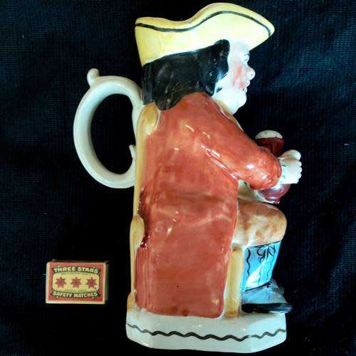 STAFFORDSHIRE HANDPAINTED TOBY JUG (c.1840) DEPICTING THE ORIGINAL TOBY FILLPOT. Ralph Wood Design.