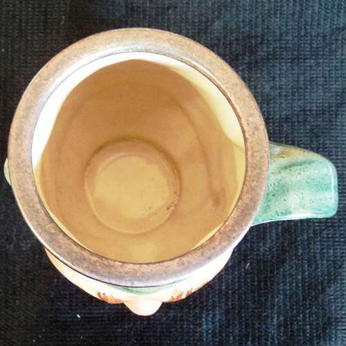 LANCASTER SANDWARE DICKENSWARE CHARACTER JUG DEPICTING `PUCK`. 13 cm. Handpainted.