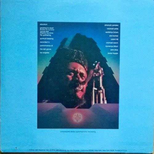 Pharoah Sanders - ELEVATION. 33 rpm. 12` vinyl LP record. Album (NM/NM) 1974 USA Quadrophonic Jazz.