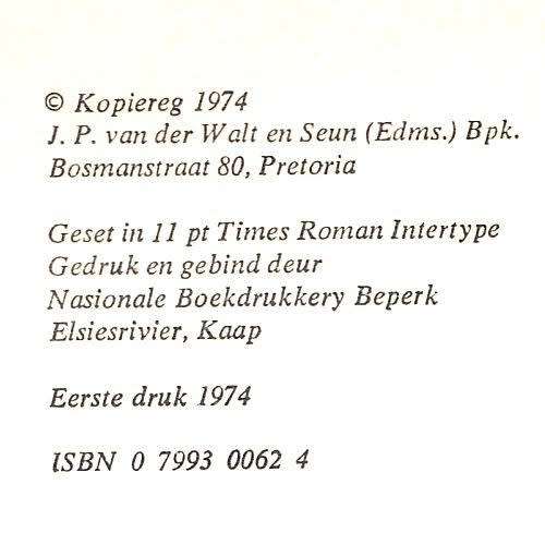 Elmar Steyn - ARABELLA. 1974. eerste uitgawe.