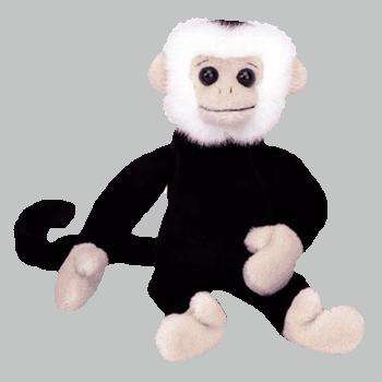 MOOCH. Spider Monkey (Soft toy). Collectable Ty Beanie Baby. Born August 1, 1998. Retired.