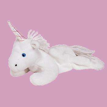 MYSTIC. UNICORN (soft toy). CollectableTy Beanie Baby. Born May 21, 1994. Retired.