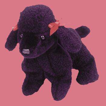 GIGI. The Black Poodle (soft toy). Collectable Ty Beanie Baby. Born April 7, 1997. Retired.