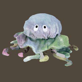 GOOCHY. The Jellyfish (Soft toy). Collectable Ty Beanie Baby. Born November 18, 1998. Retired